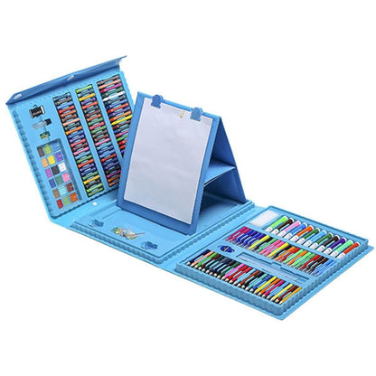 Childrens 208 Pieces Painting Brush Set With Drawing Board